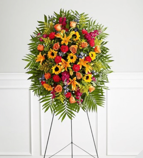 Floral tribute by Sandy at Flowers for Sally